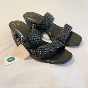 Target • A New Day • Black Fiona Sandals Slides Women’s Size 9 • New w/Tags